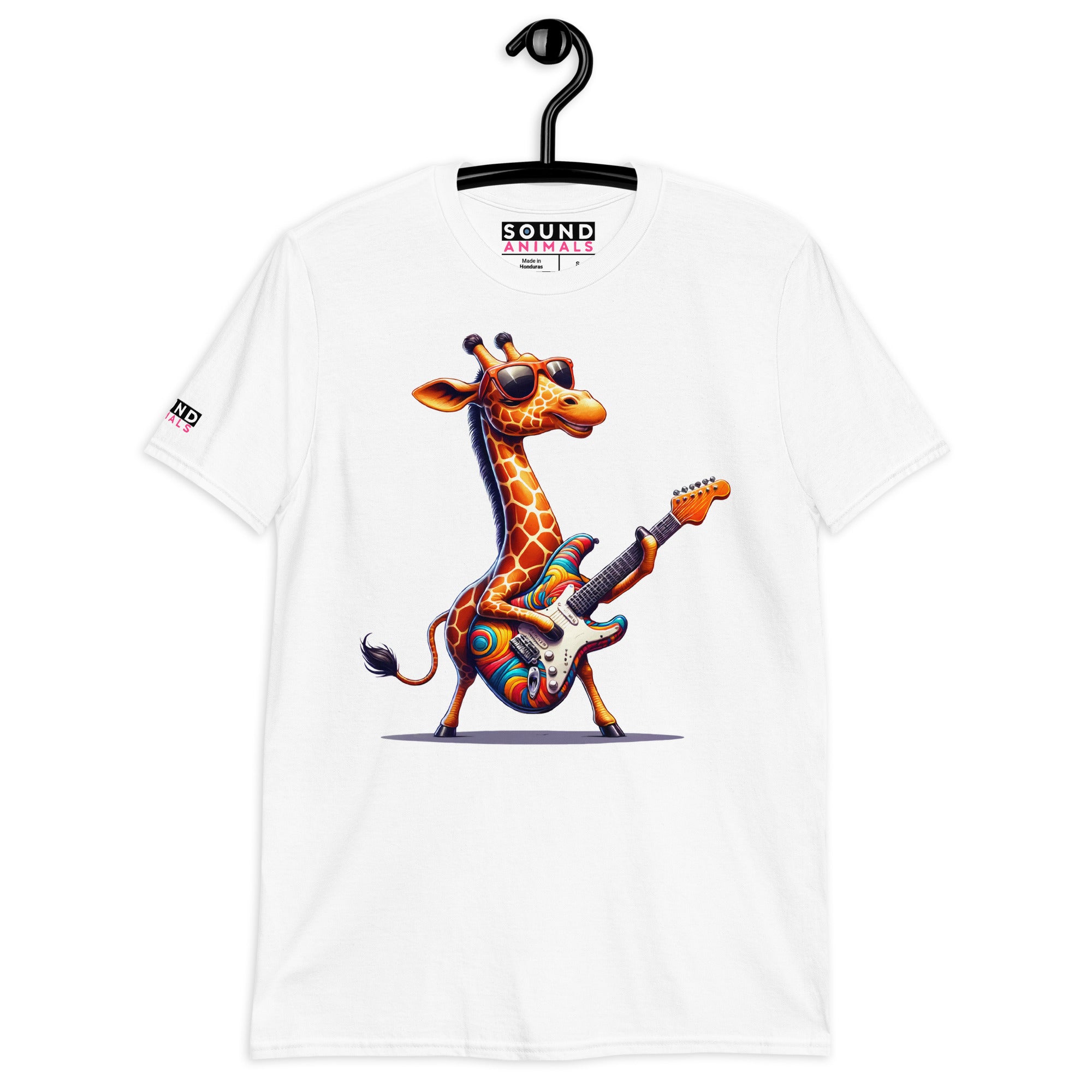 Unisex-T-Shirt - Giraffe Gitarre