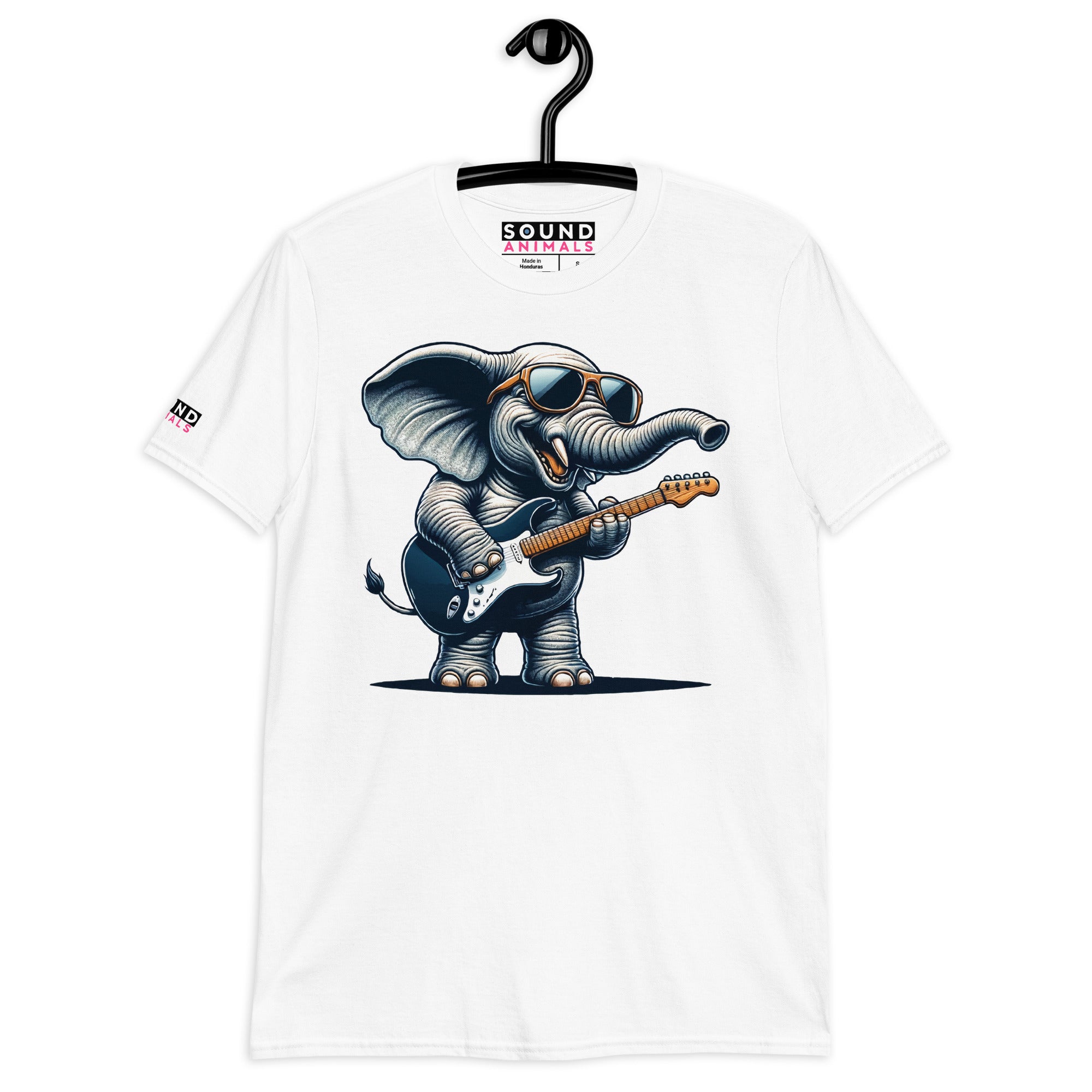 Unisex-T-Shirt - Elefant E-Gitarre