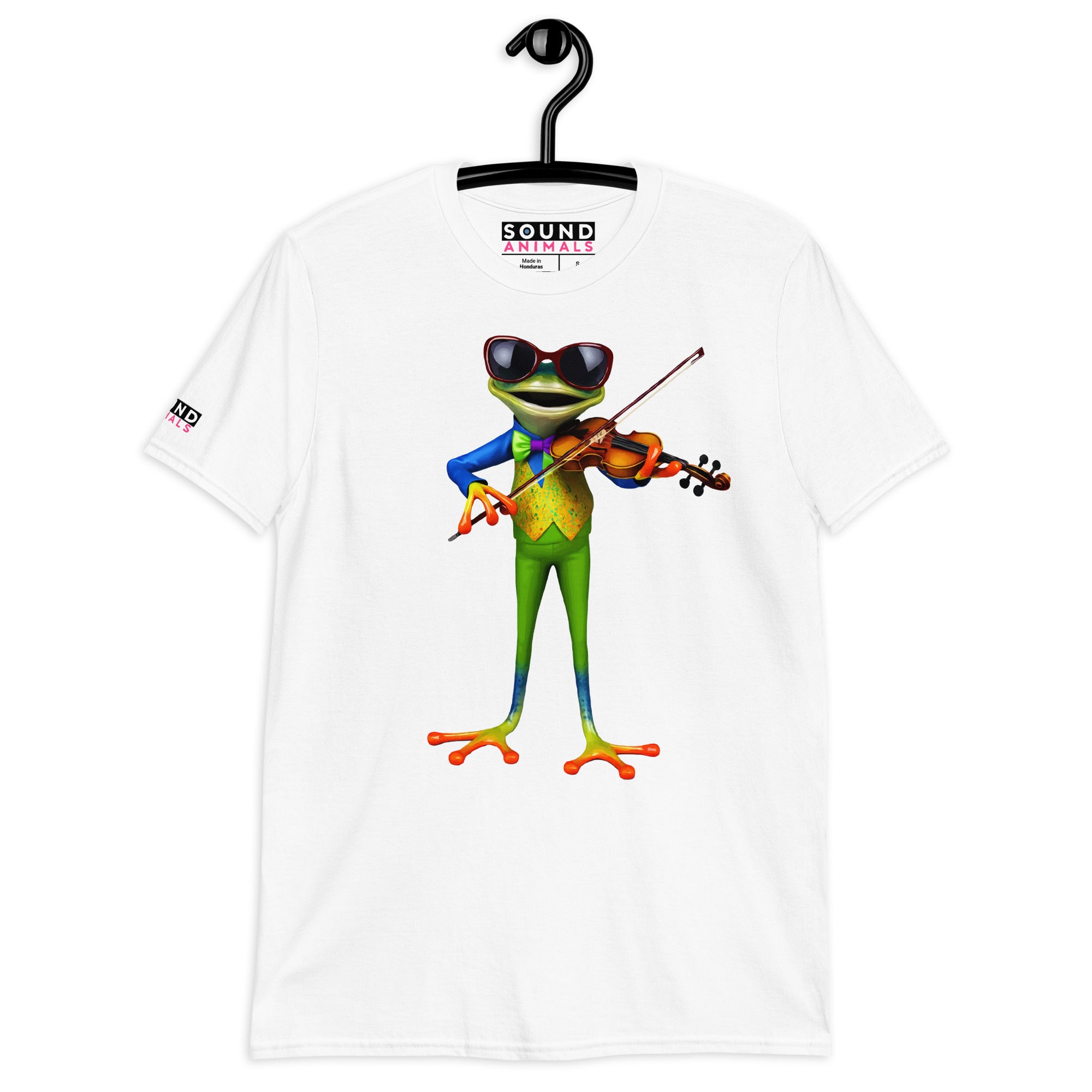 Unisex-T-Shirt - Frosch Geige